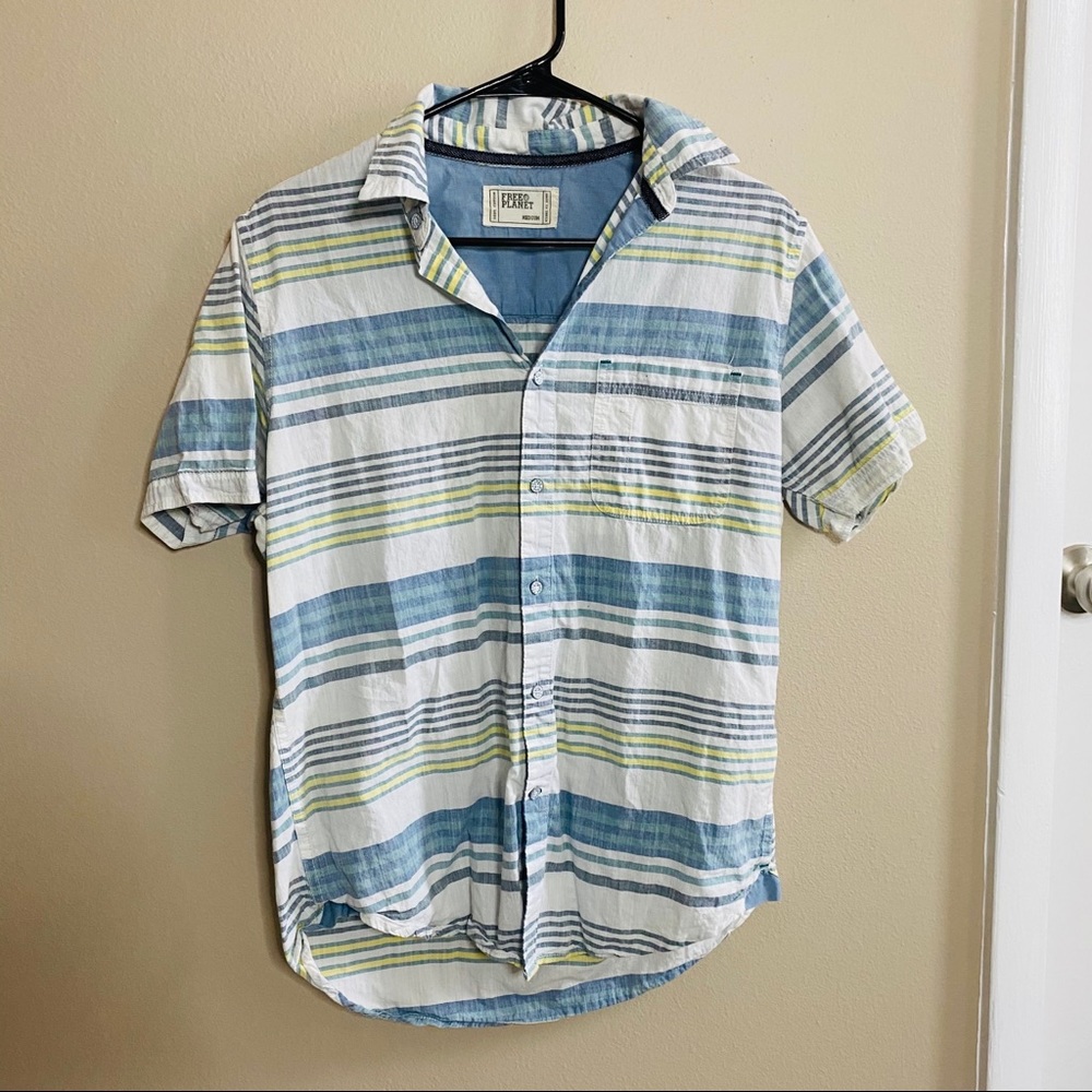 Striped button up